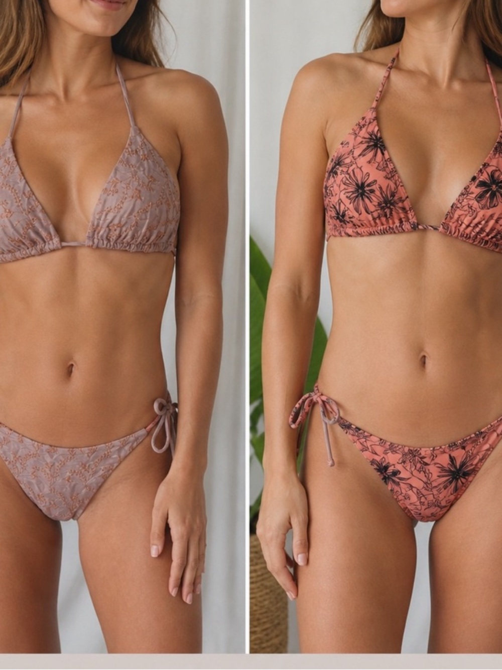 NWT Maaji 2in1 Reversible String Bikini Set Tagged L Minimal Coverage Adjustable